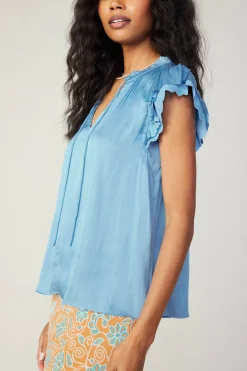 Layered Lace Sleeve Top