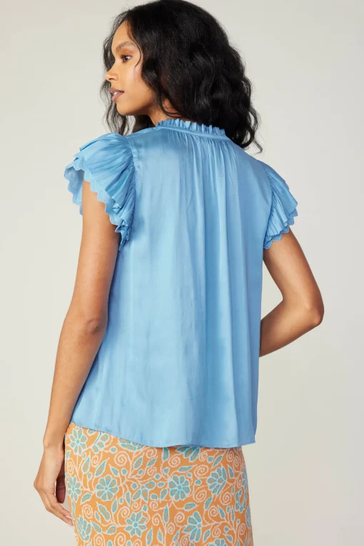 Layered Lace Sleeve Top