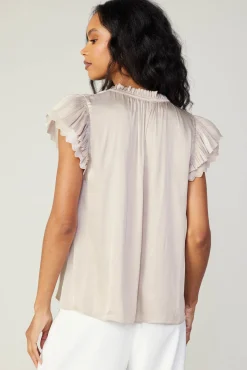 Layered Lace Sleeve Top