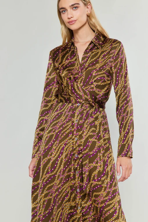 Link Motif Shirt Dress