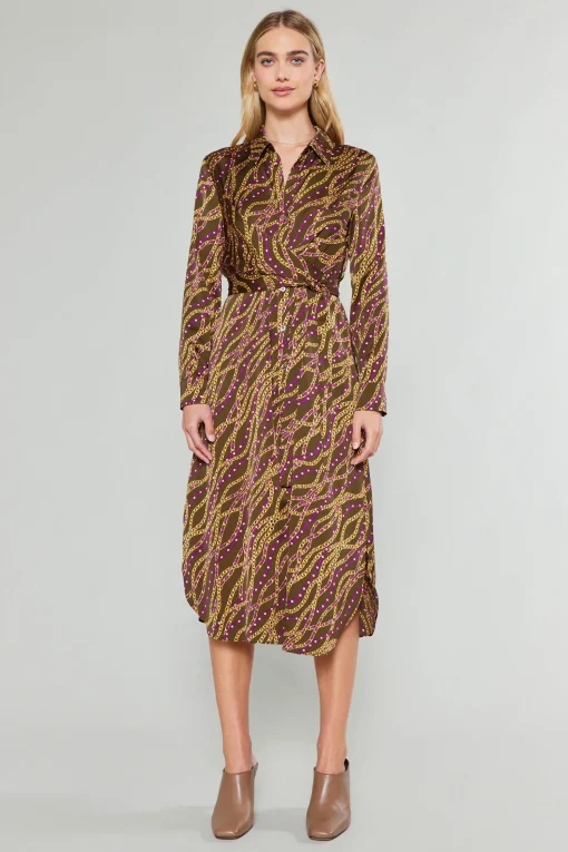 Link Motif Shirt Dress