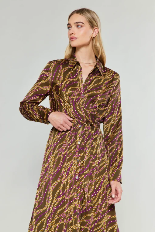 Link Motif Shirt Dress