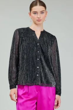 Lurex Buttonup Blouse