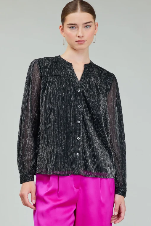 Lurex Buttonup Blouse