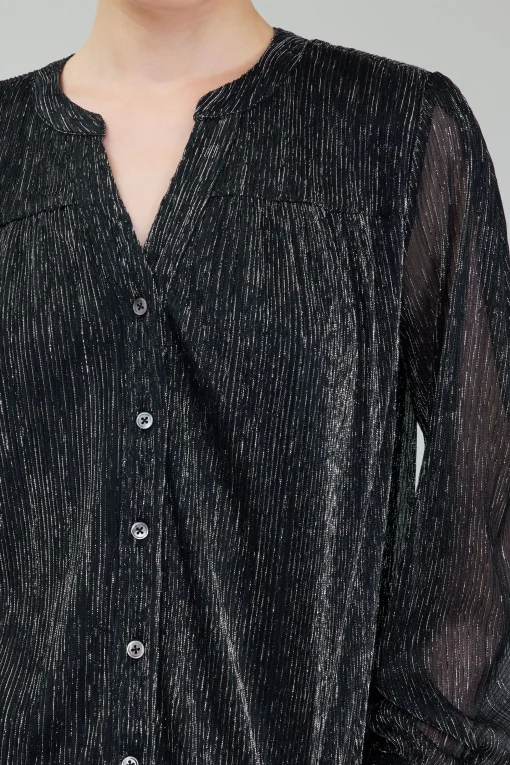 Lurex Buttonup Blouse
