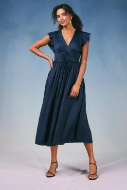 Mara Pleated Maxi Dress