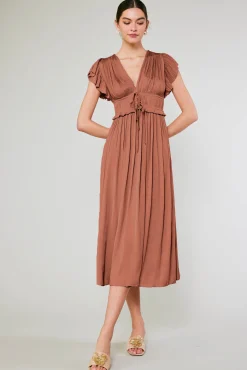 Mara Pleated Maxi Dress