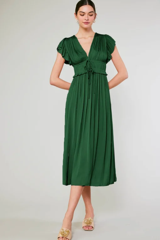 Mara Pleated Maxi Dress