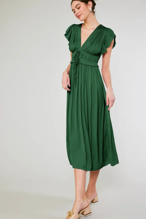 Mara Pleated Maxi Dress