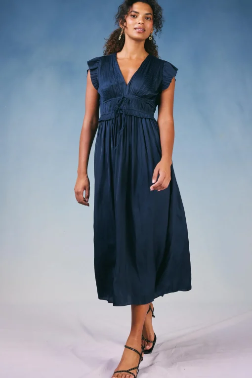 Mara Pleated Maxi Dress