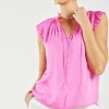 Margot Pleated Sleeve Blouse