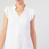 Margot Pleated Sleeve Blouse