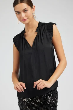Margot Pleated Sleeve Blouse