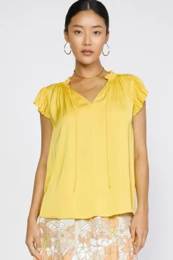 Margot Pleated Sleeve Blouse