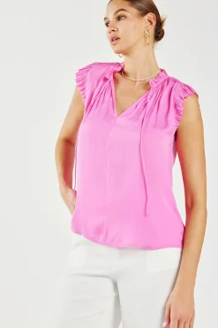 Margot Pleated Sleeve Blouse