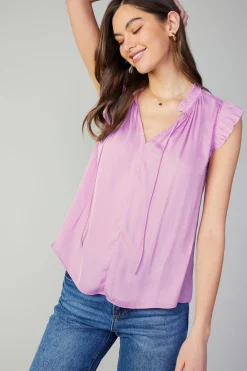 Margot Pleated Sleeve Blouse