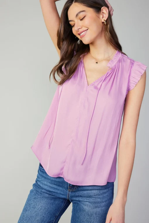 Margot Pleated Sleeve Blouse