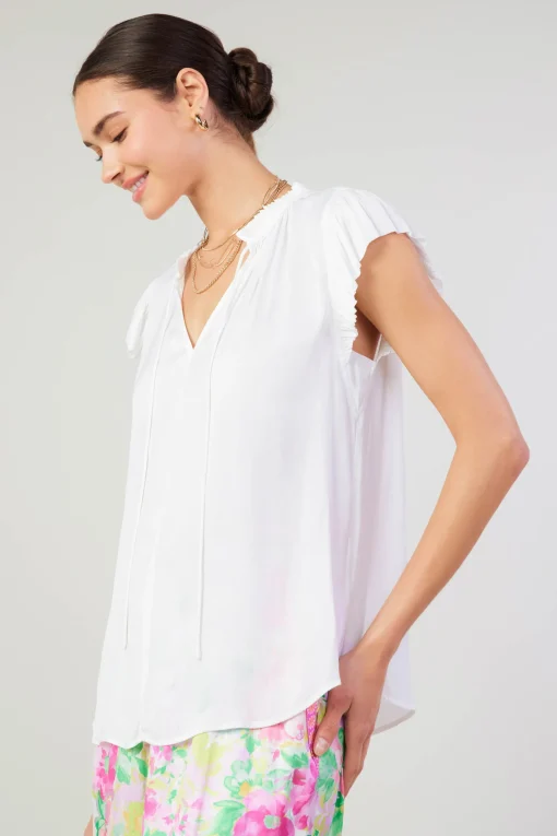 Margot Pleated Sleeve Blouse
