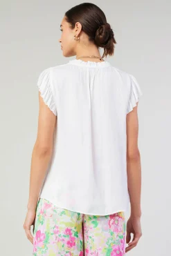 Margot Pleated Sleeve Blouse
