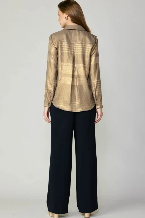 Metallic Buttonup Shirt