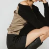 Metallic Contrast Cardigan