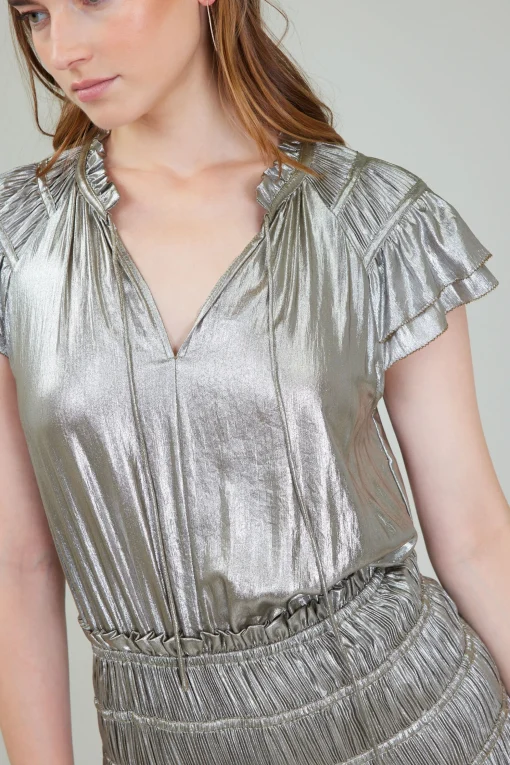 Metallic Maxi Dress