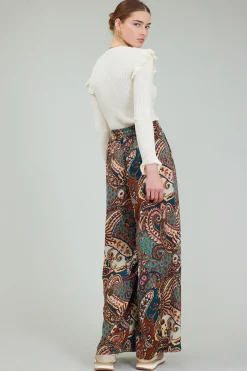 Mixed Print Pants