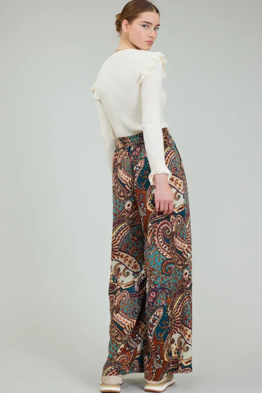Mixed Print Pants