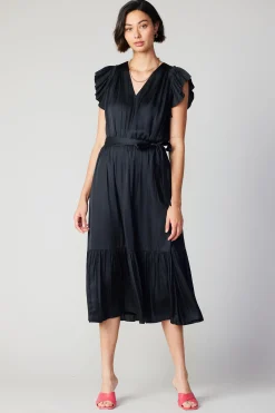 Natalia Flutter Sleeve Dress