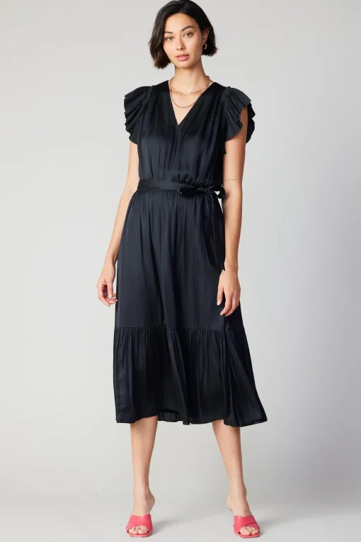 Natalia Flutter Sleeve Dress