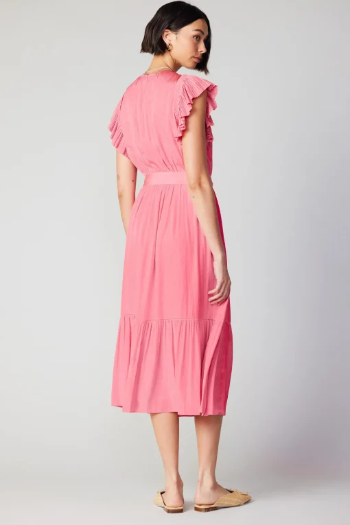 Natalia Flutter Sleeve Dress