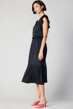 Natalia Flutter Sleeve Dress