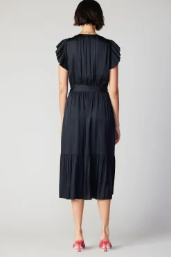Natalia Flutter Sleeve Dress