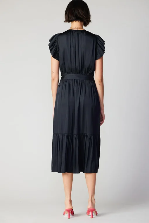 Natalia Flutter Sleeve Dress