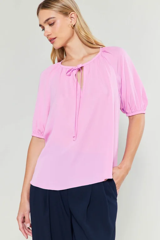 Neck Tie Detailed Blouse