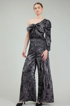 One Shoulder Textured Top