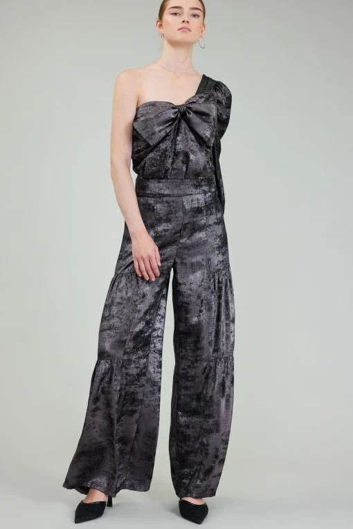 One Shoulder Textured Top