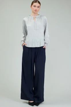 Opalescent Pleated Blouse