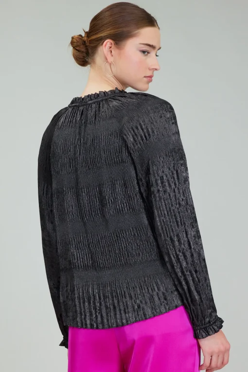Opalescent Pleated Blouse