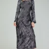 Opalescent Textured Maxi Dress