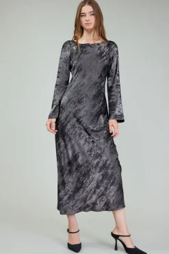 Opalescent Textured Maxi Dress