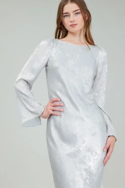 Opalescent Textured Maxi Dress