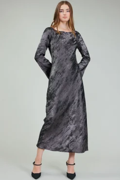 Opalescent Textured Maxi Dress