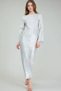 Opalescent Textured Maxi Dress