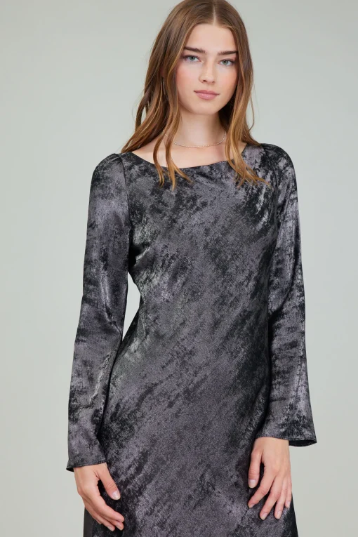 Opalescent Textured Maxi Dress