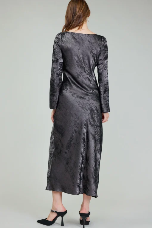 Opalescent Textured Maxi Dress