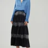 Ornate Motif Midi Skirt