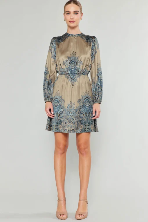 Ornate Motif Mini Dress