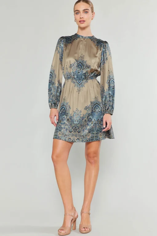 Ornate Motif Mini Dress