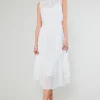 Overlayed Midi Dress
